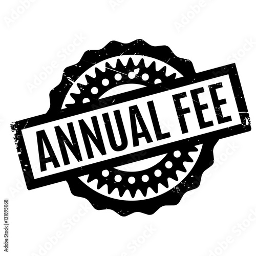 Annual Fee rubber stamp