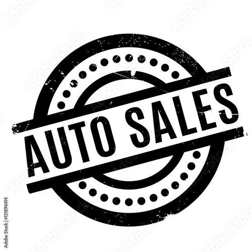 Auto Sales rubber stamp