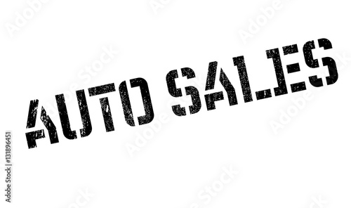 Auto Sales rubber stamp