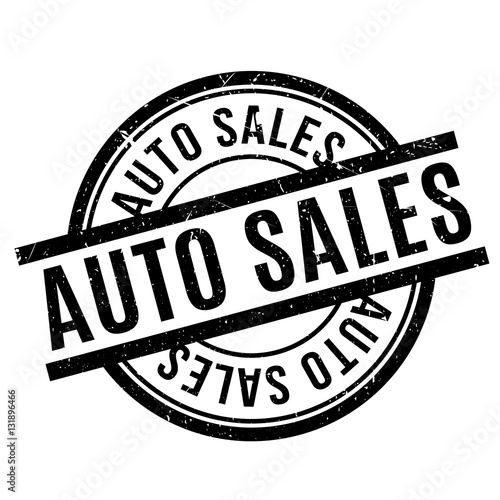 Auto Sales rubber stamp