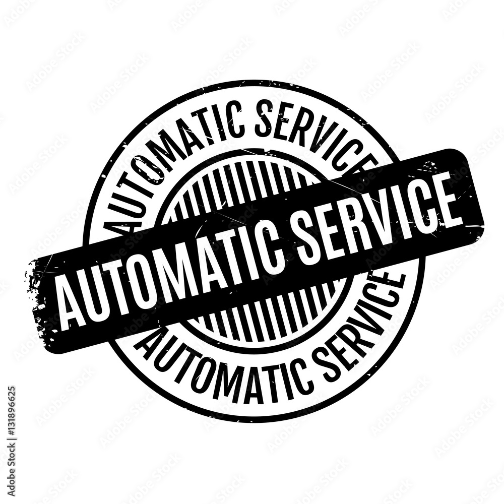 Automatic Service rubber stamp Automatic Service rubber stamp