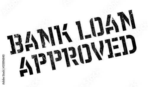 Bank Loan Approved rubber stamp