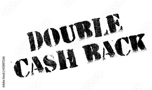 Double Cash Back rubber stamp