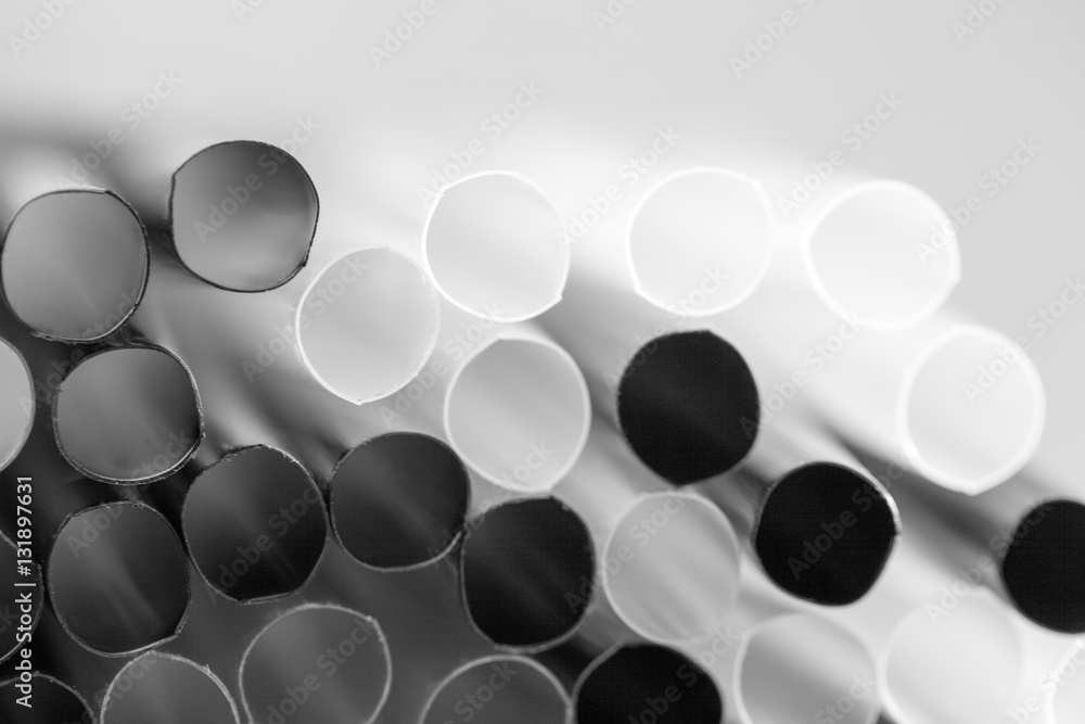 Abstract composition with cocktail straws Abstract composition with cocktail straws