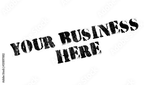 Your Business Here rubber stamp