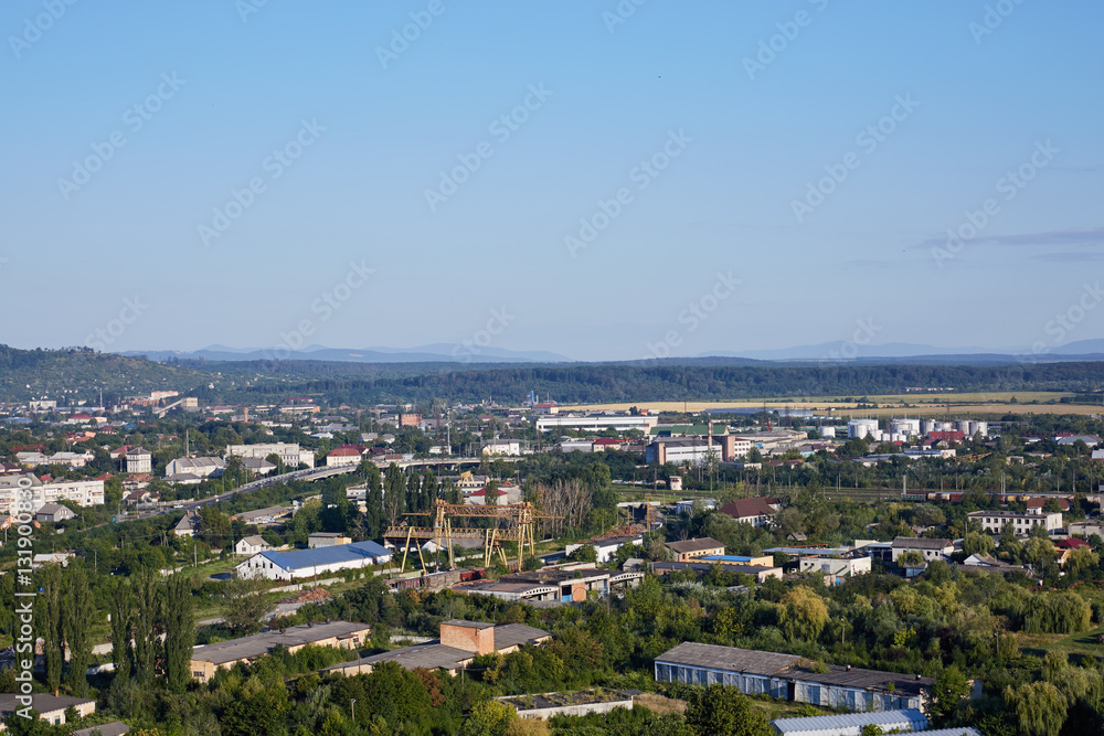 Mukachevo landscape. Zakarpatska Oblast