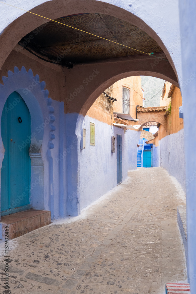 Naklejka premium Africa, Morocco, Chefchaouen or Chaouen is the chief town of the province of the same name.