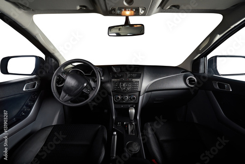 Interior of clean modern pickup