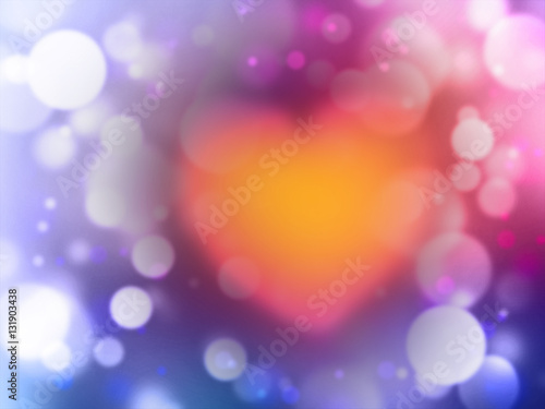 Heart and beautiful bokeh