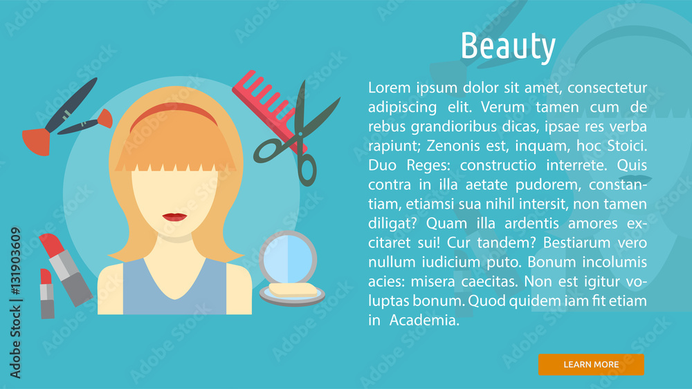 Fototapeta premium Beauty Conceptual Banner