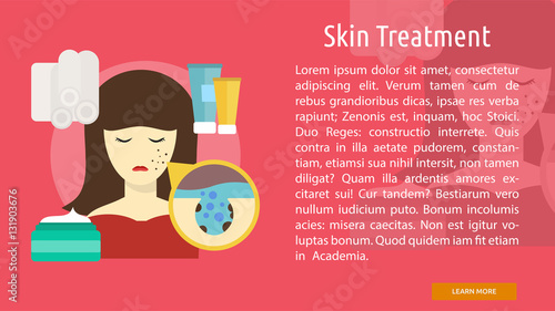 Skin Treatment Conceptual Banner