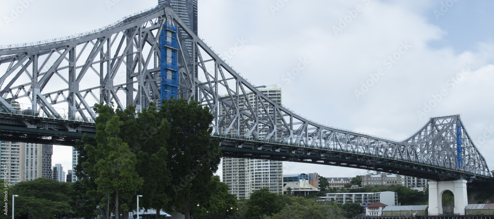 The iconic Story Bridge in Brisbane, Queensland, Australia The iconic Story Bridge in Brisbane, Queensland, Australia