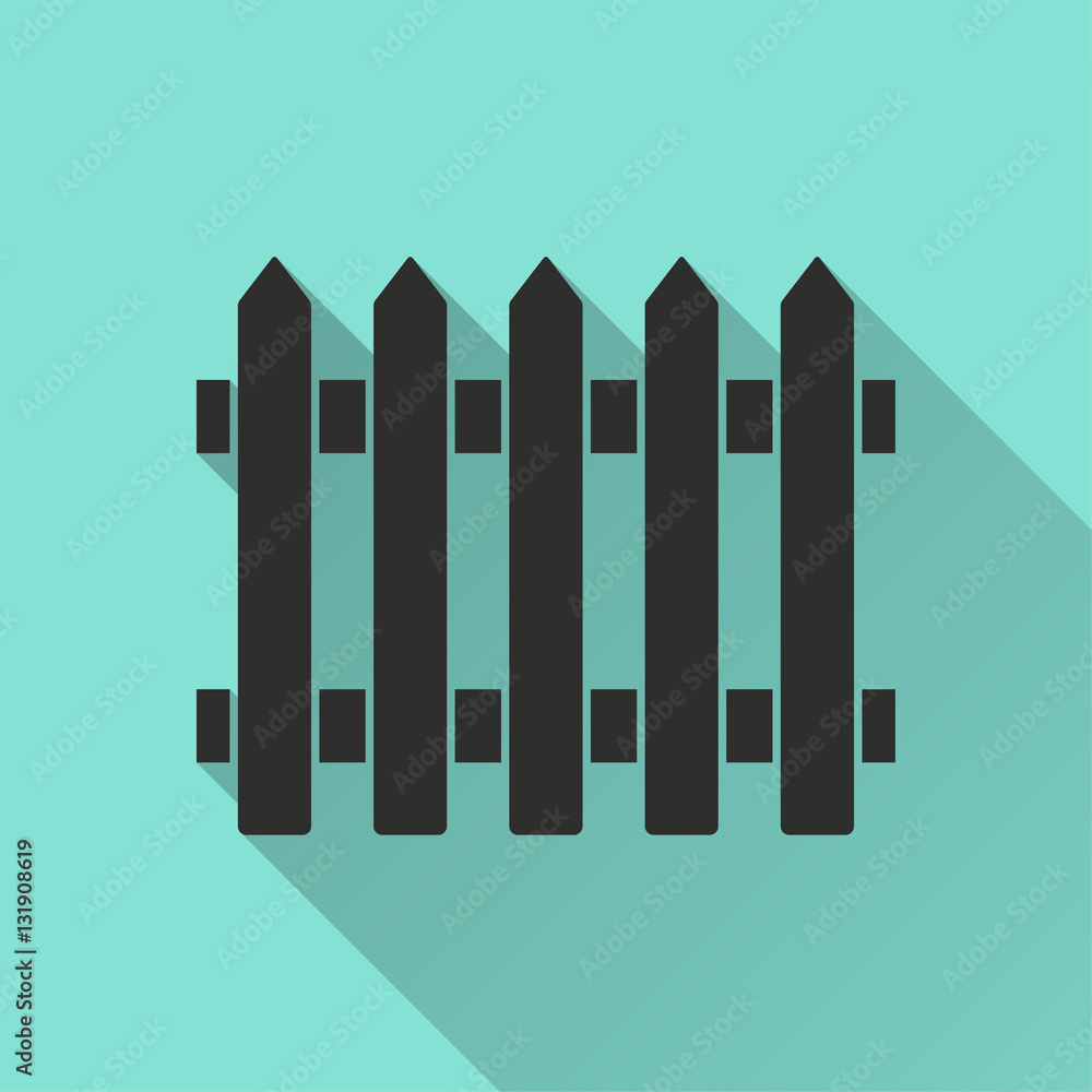 Fence - vector icon. Fence - vector icon.