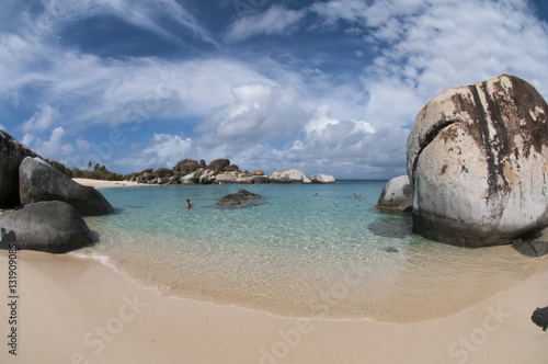 Rocks at the Baths on Virgin Gorda in the British Virgin Islands