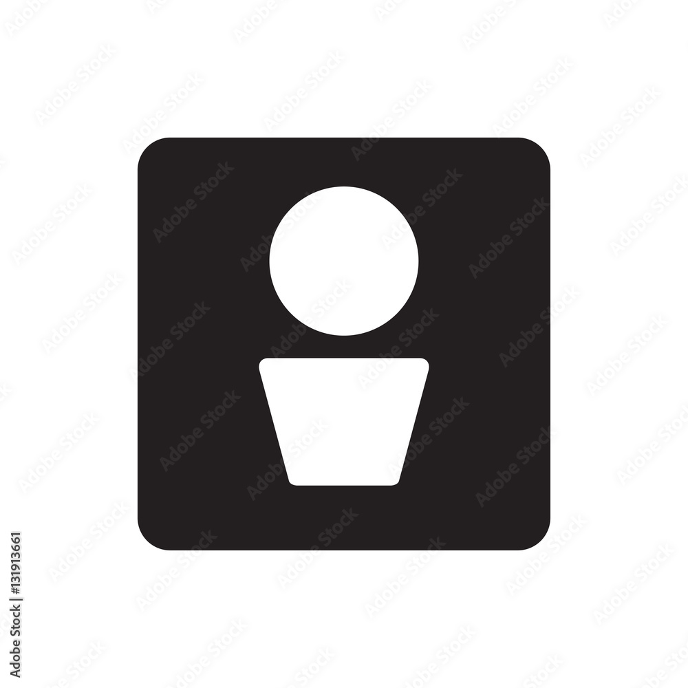 man WC icon illustration man WC icon illustration