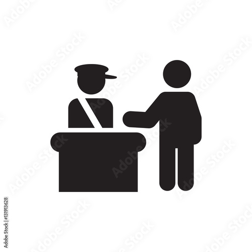 pass control icon illustration
