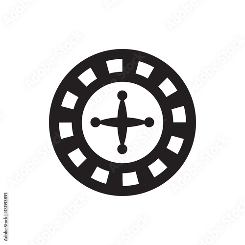 Roulette icon illustration