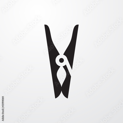 cloth pin icon illustration