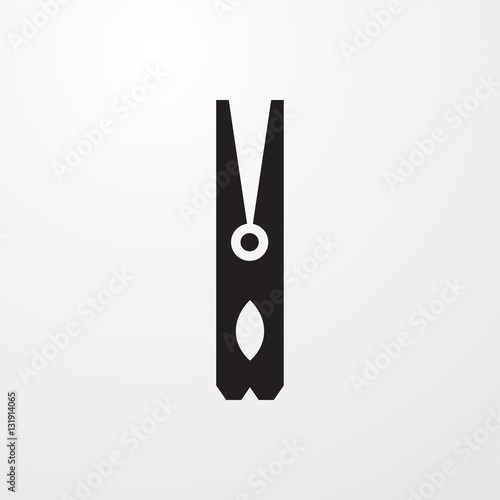 cloth pin icon illustration