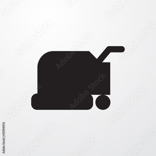 lawn mower icon illustration