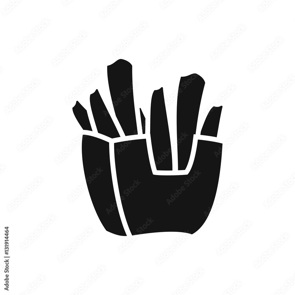 french fries icon illustration french fries icon illustration