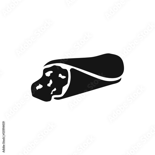 wrap sandwich icon illustration