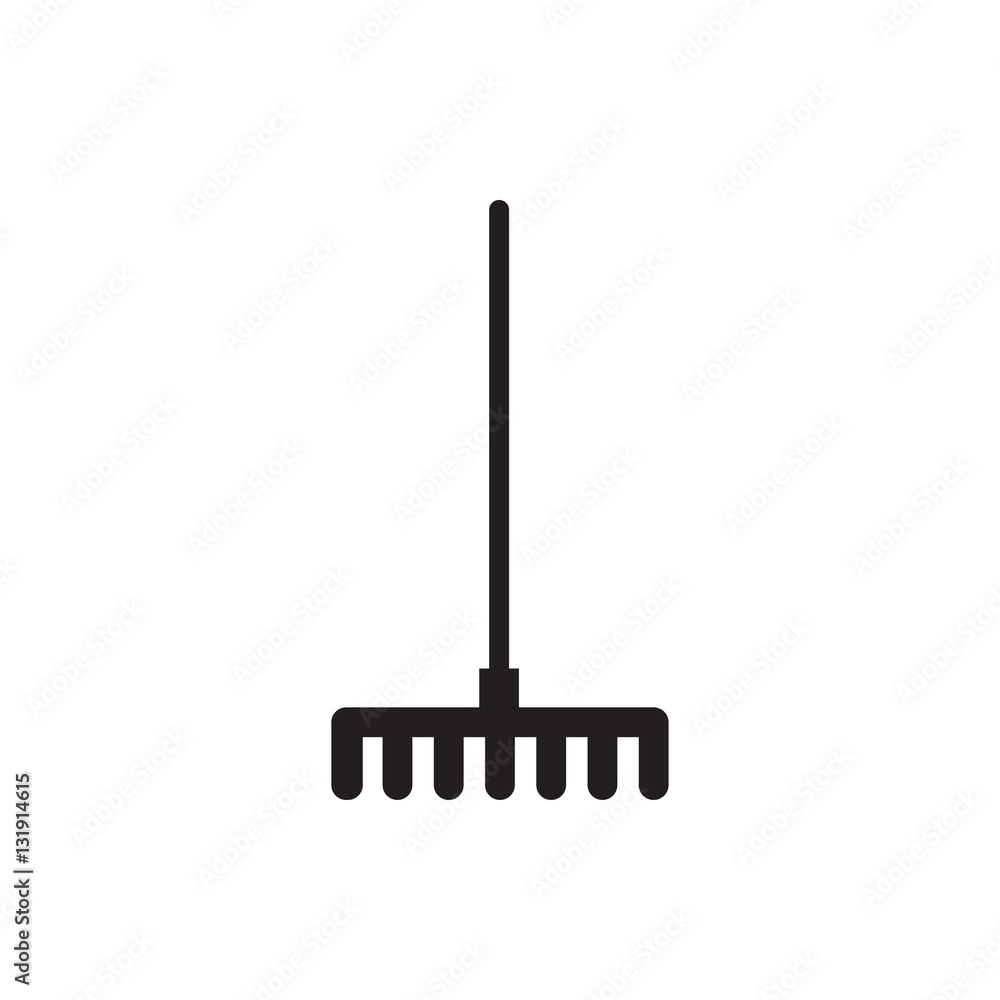 rake icon illustration rake icon illustration