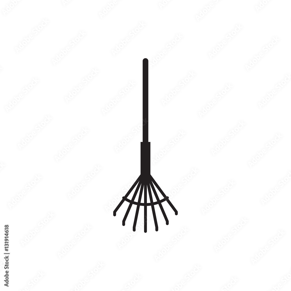 rake icon illustration rake icon illustration