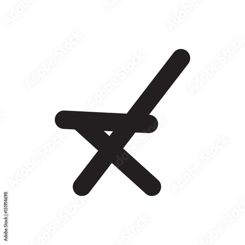 outdoor chair icon illustration