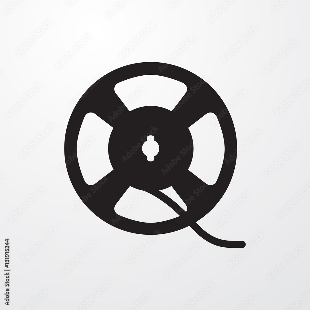 Fototapeta premium film tape icon illustration