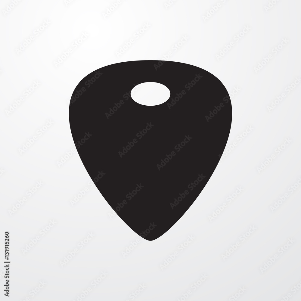 guitar mediator icon illustration guitar mediator icon illustration