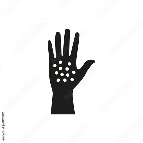 arm rash icon illustration
