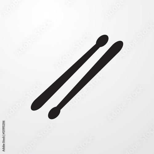 drum stick icon illustration
