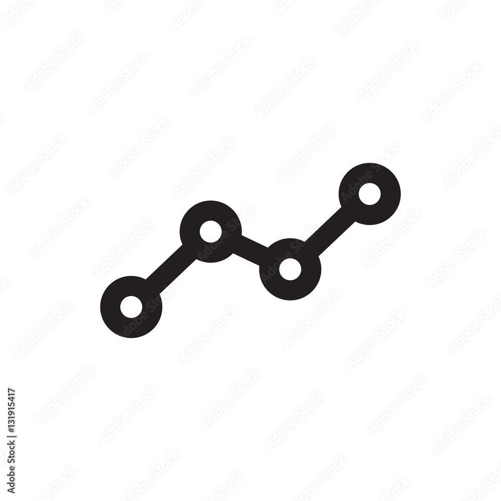 line graph icon illustration line graph icon illustration