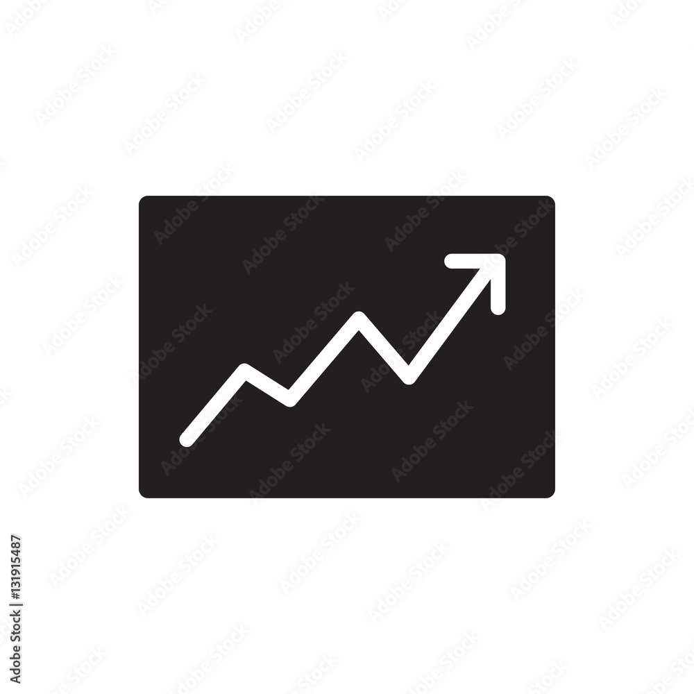 line graph icon illustration line graph icon illustration