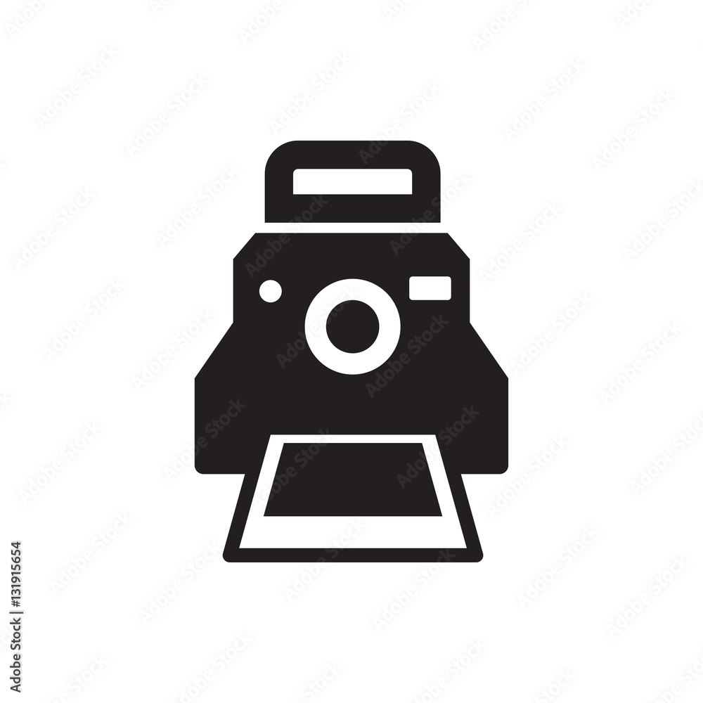 camera printing photo icon illustration camera printing photo icon illustration