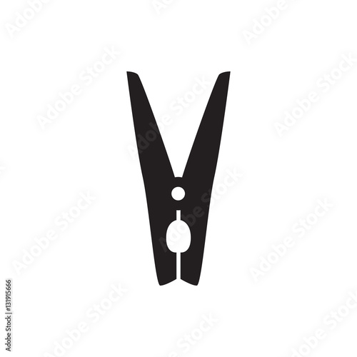 cloth pin icon illustration