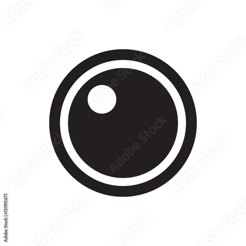 camera lense icon illustration