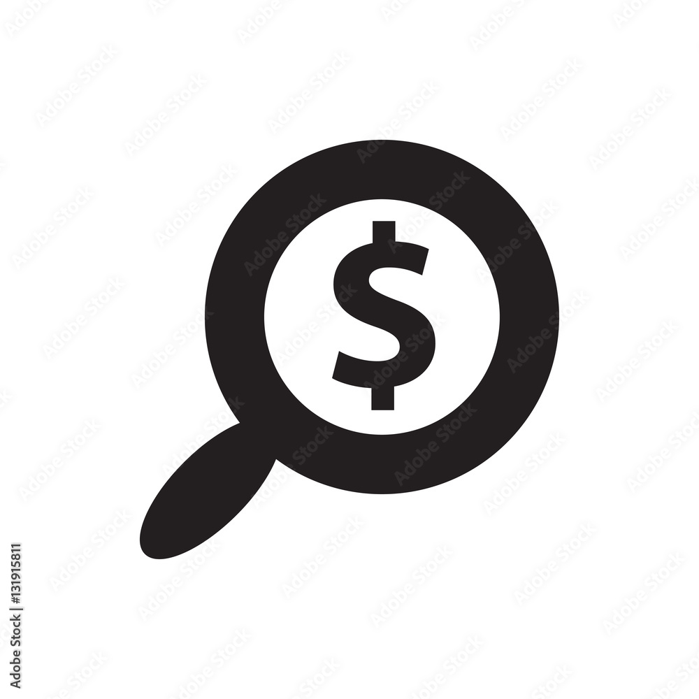 search dollar icon illustration search dollar icon illustration