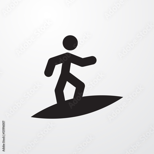 surfing icon illustration