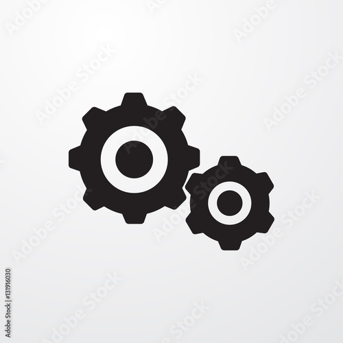 gear icon vector illustration sign symb