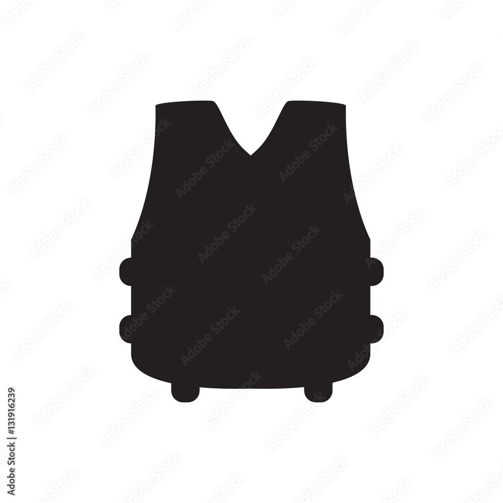 bulletproof vest icon illustration