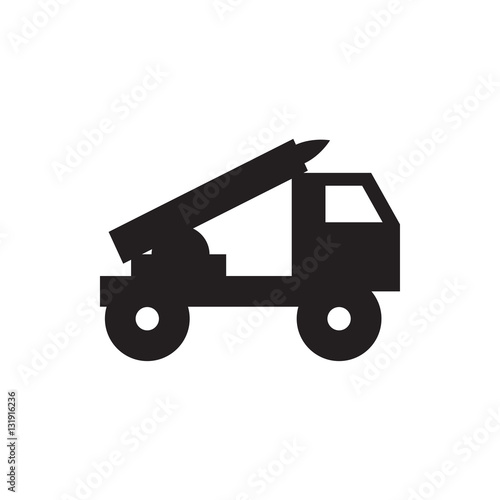 truck rocket icon icon illustration