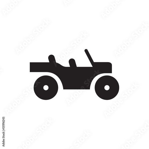 weapon truck icon illustration