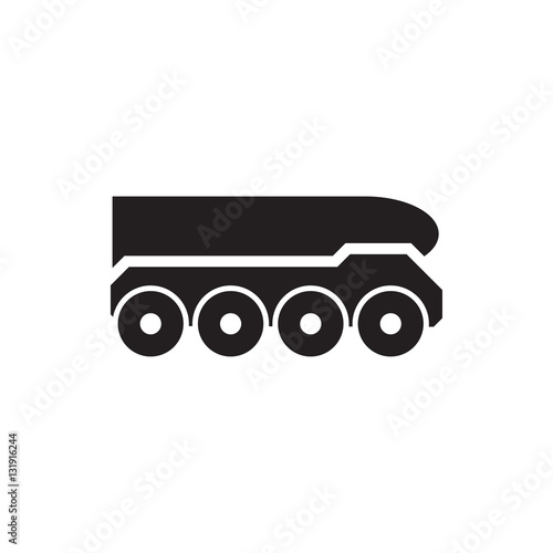 weapon truck icon illustration