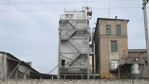 old factory industry ladder manufacturing building © maxximmm