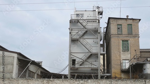 old factory industry ladder manufacturing building © maxximmm