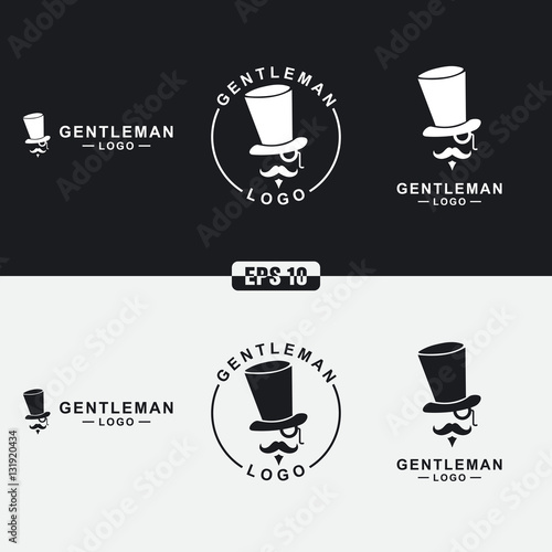 Gentleman Logo / Icon Vector Design (Business Logo Idea)