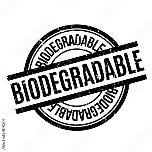 Biodegradable rubber stamp