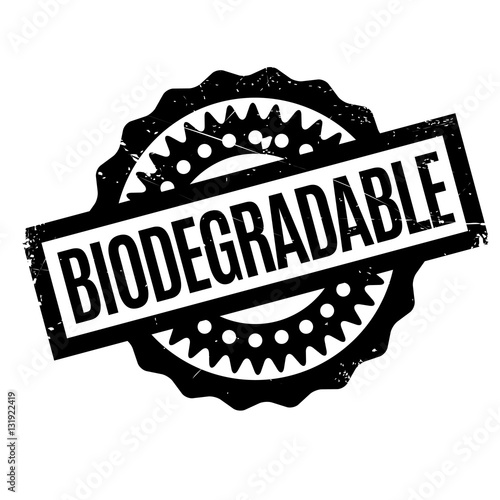 Biodegradable rubber stamp